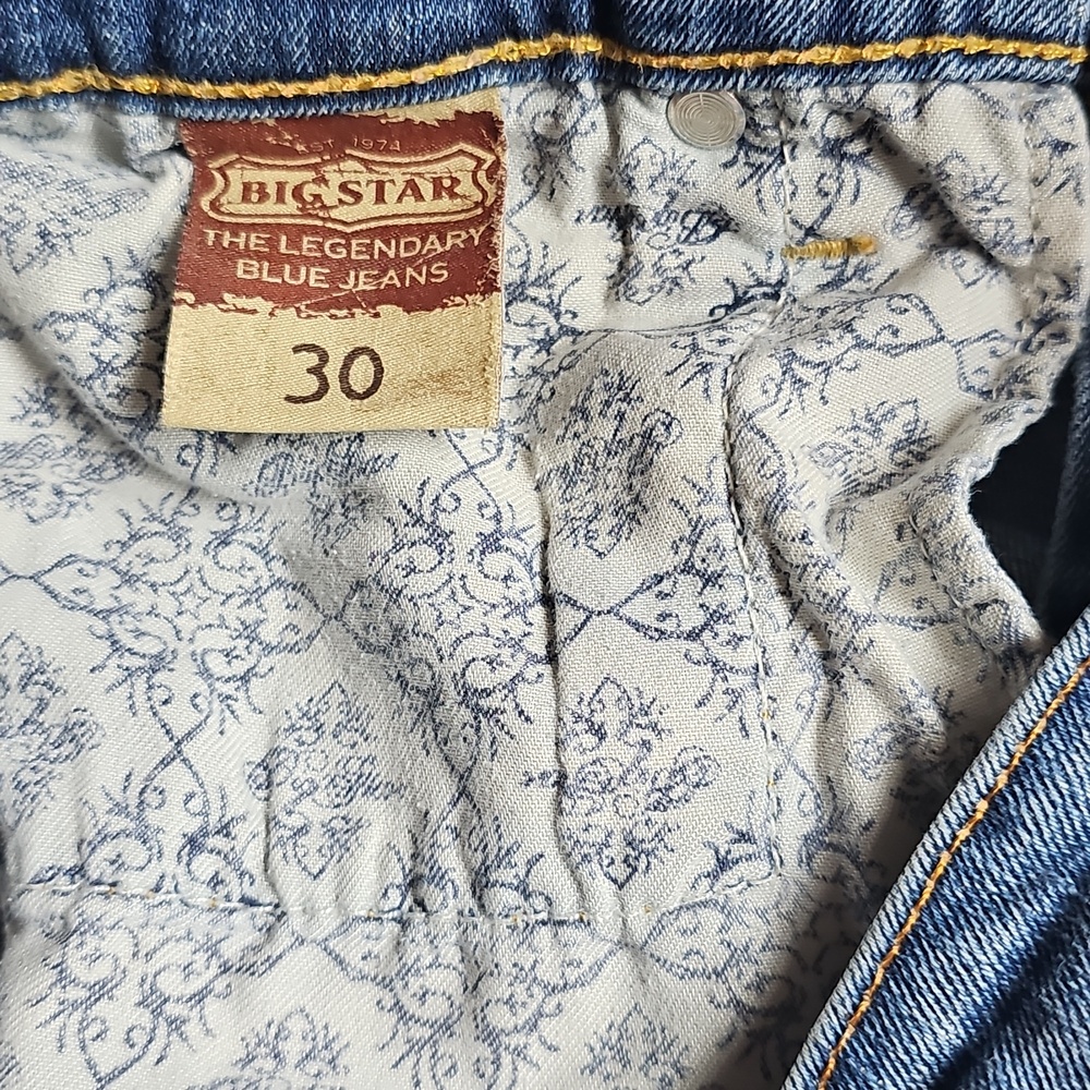 Big Star Low Rise Fit Dark Blue Jean Shorts - Picture 14 of 14
